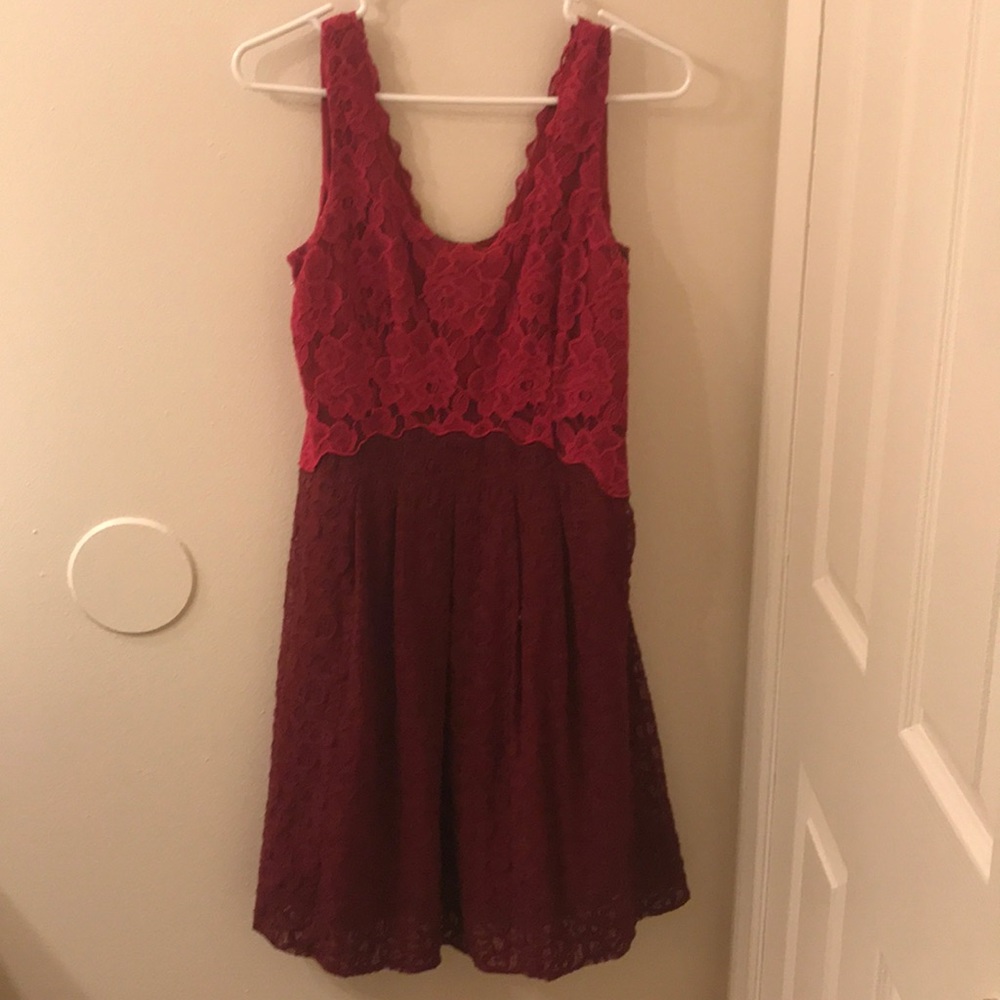 Elegant lace dress.